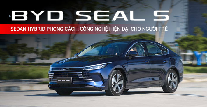 BYD Seal 5 – Sedan Hybrid phong cách, công nghệ hiện đại cho người trẻ